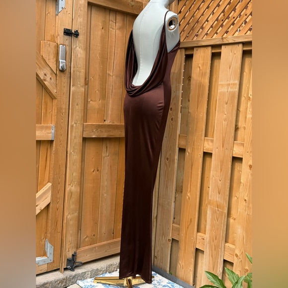 🆕 RAT & BOA 🧿 NWOT Deia Slinky Little Brown Jersey Dress, Sz XS US 2 - Picture 8 of 16